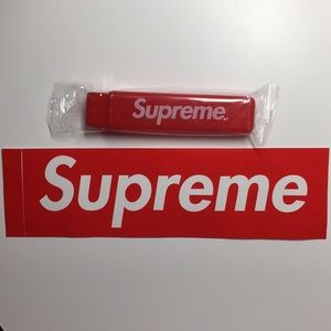 NWT Supreme sticker and portable tooth brush
